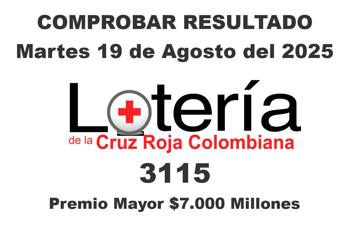 Lotería de la Cruz Roja Martes 19 de Agosto del 2025 Lotería de la Cruz Roja Martes 19 de Agosto del 2025