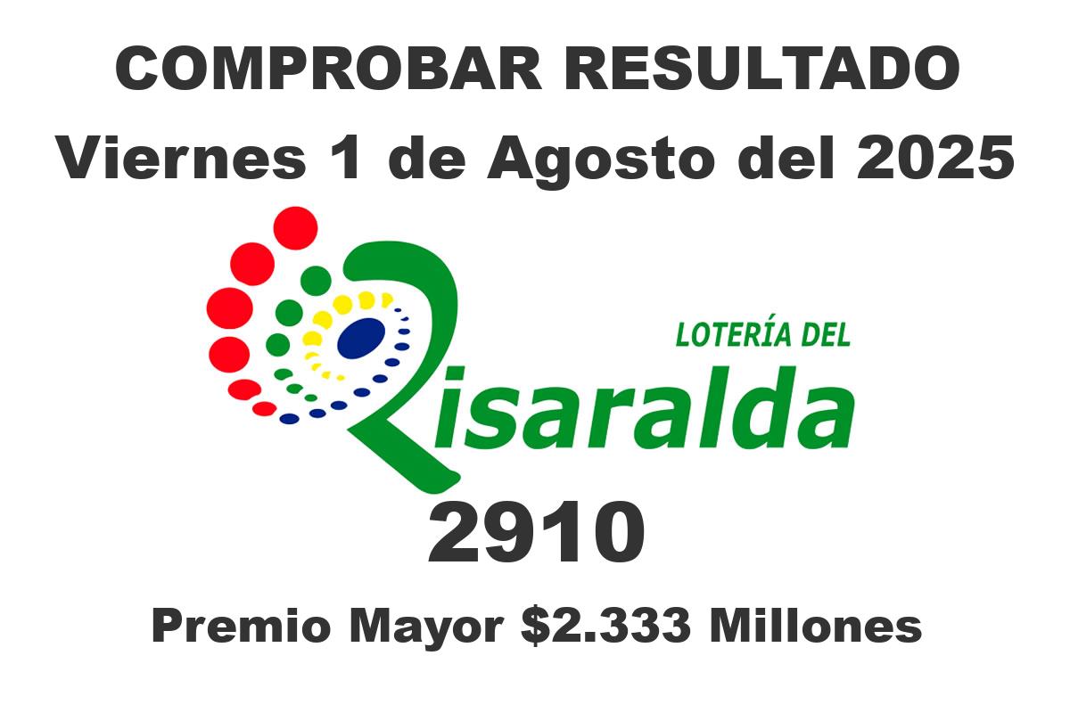 Lotería de Risaralda Viernes 1 de Agosto del 2025 Lotería de Risaralda Viernes 1 de Agosto del 2025