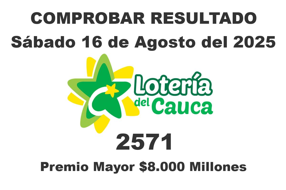 Lotería del Cauca Sábado 16 de Agosto del 2025