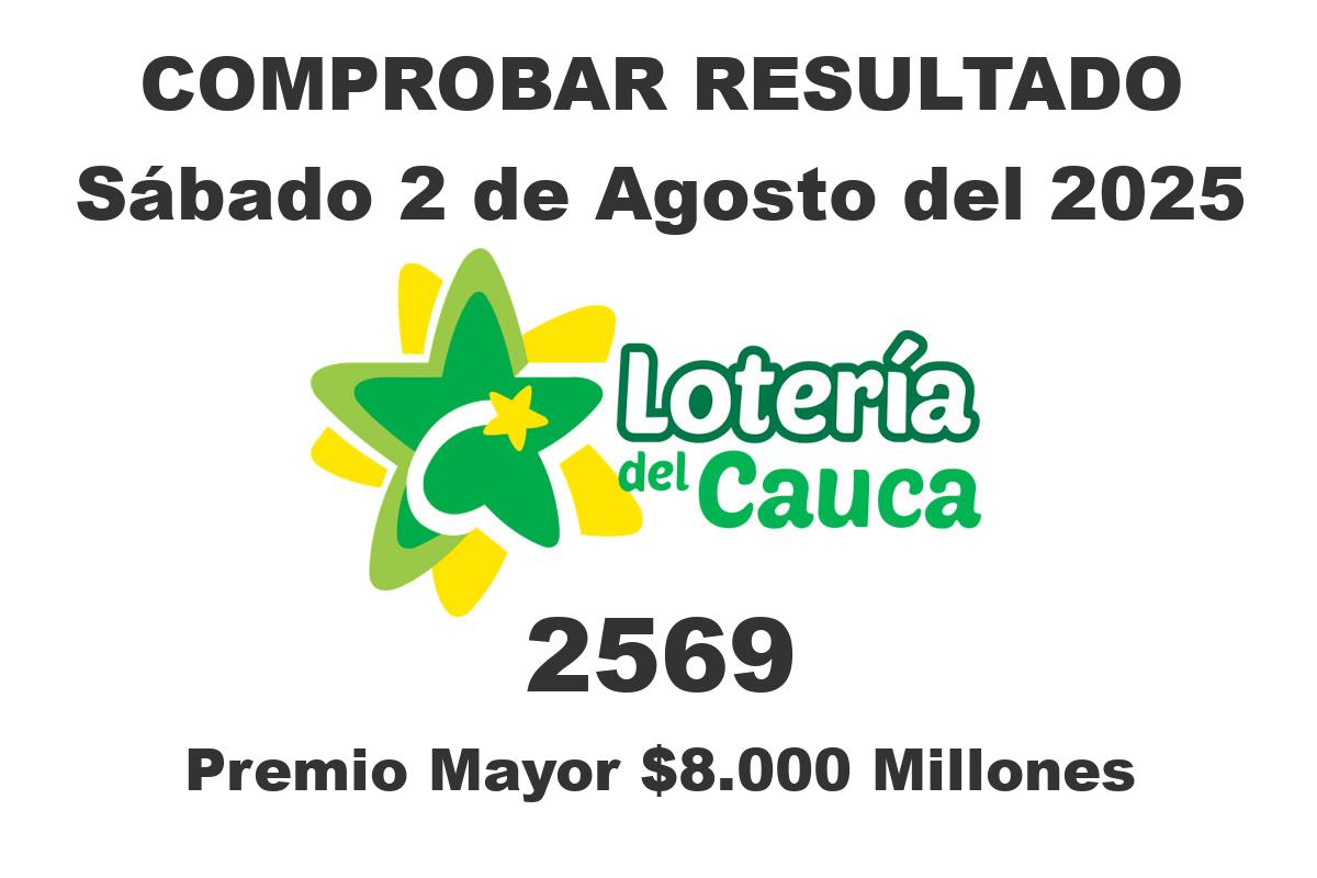 Lotería del Cauca Sábado 2 de Agosto del 2025
