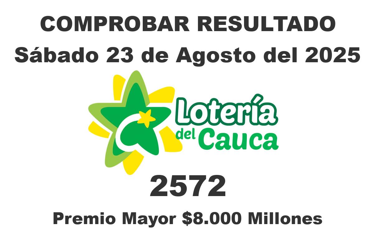 Lotería del Cauca Sábado 23 de Agosto del 2025