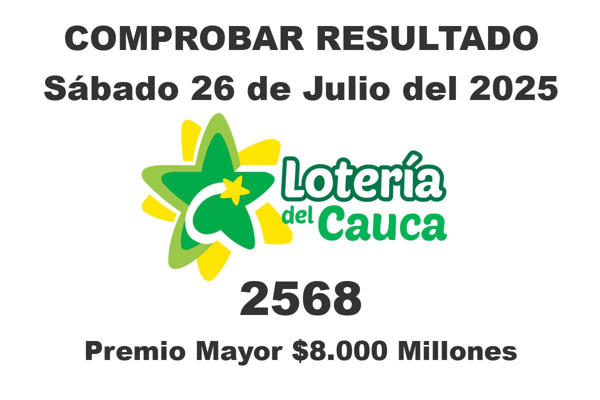 Lotería del Cauca Sábado 26 de Julio del 2025