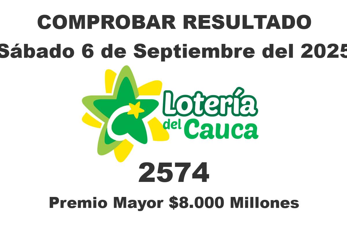 Lotería del Cauca Sábado 6 de Septiembre del 2025