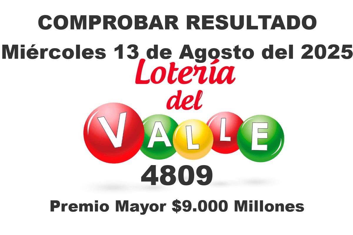 Loteria del Valle Miércoles 13 de Agosto del 2025