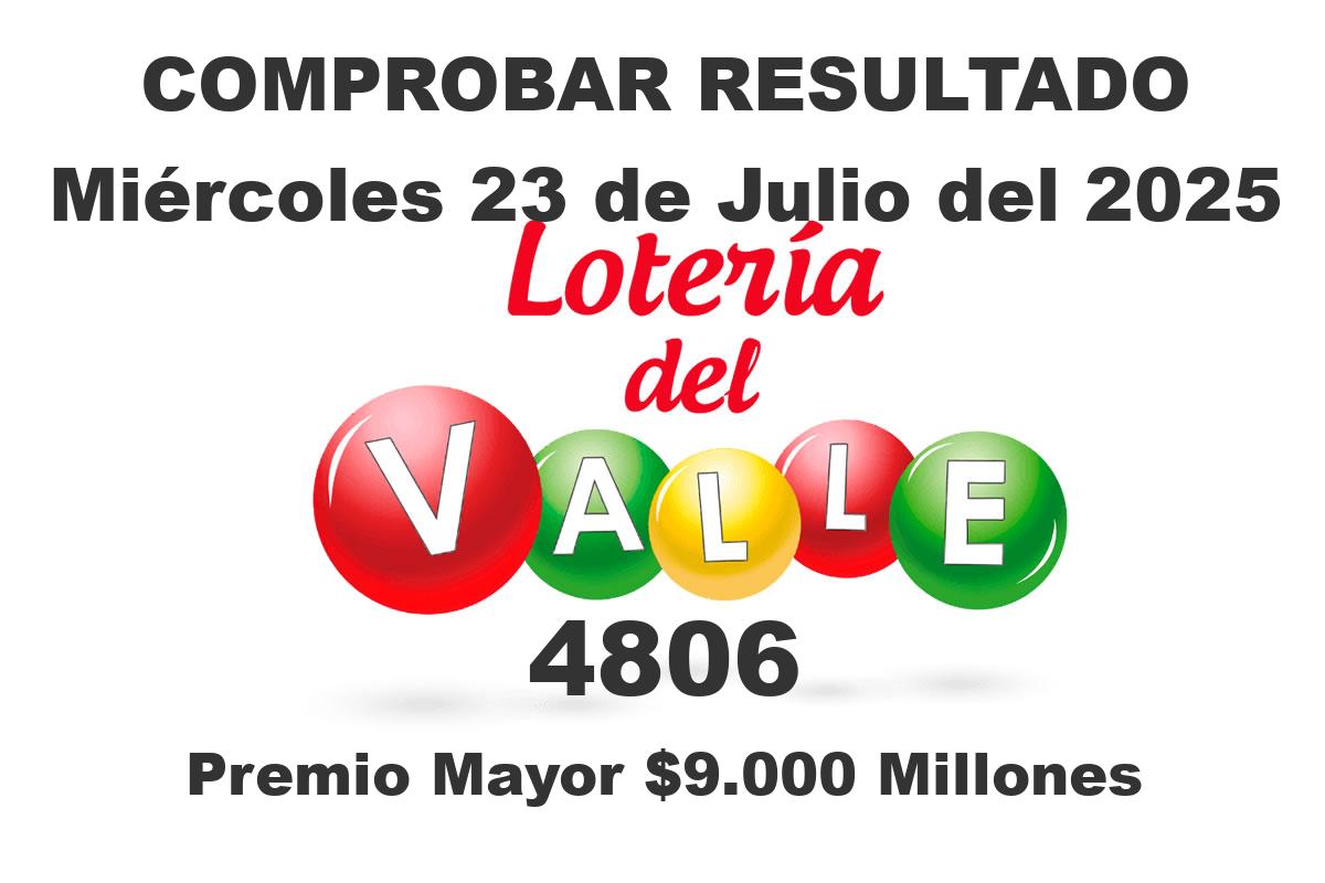 Loteria del Valle Miércoles 23 de Julio del 2025